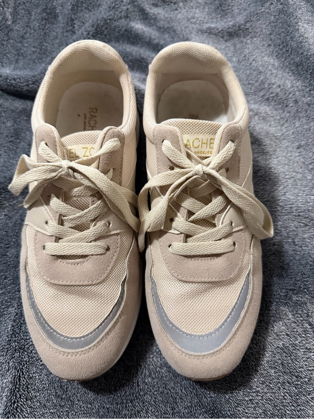 Rachel Zoe beige/white sneakers, worn once